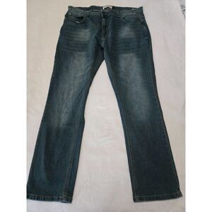 Hudson & Barrow Men’s 40x32 Slim Stretch Jeans Blue Denim Straight Leg